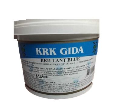 Brilliant Blue Gıda Renklendiricisi (Açık Mavi) Toz Gıda Boyası E 133  -1Kg - 1