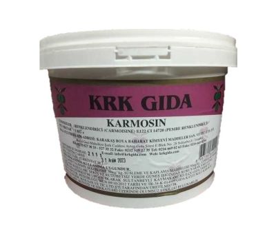 Carmoisine Gıda Renklendiricisi (Pembe) Toz Gıda Boyası E 122 -1Kg - 1