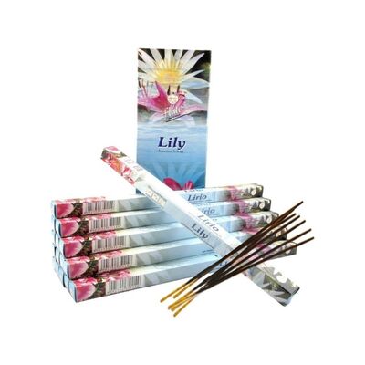 Flute Zambak (Lily) Tütsü  6x20 Adet Çubuk - 1