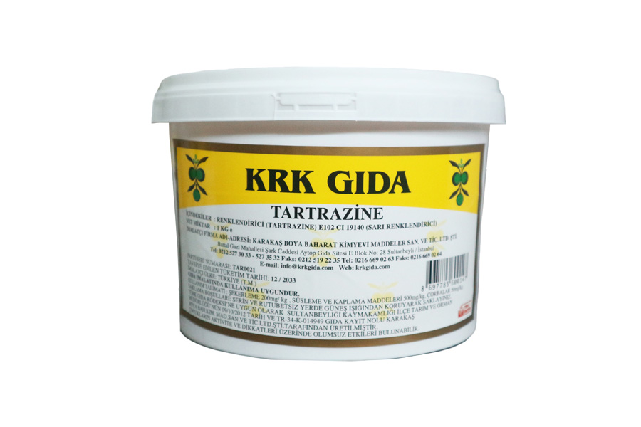 Sarı Gıda Boyası E102 Tartrazin 1 Kg | Toz Gıda Renklendirici - 1