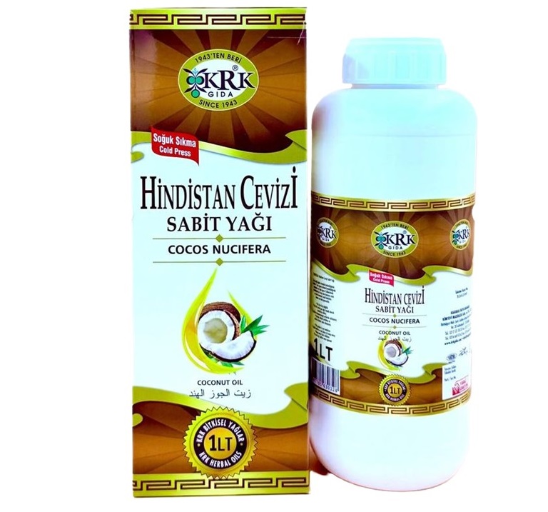 KRK Hindistan Cevizi Yağı 1 Lt (Soğuk Sıkım)  - 1