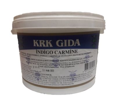 Indigo Carmine Gıda Renklendiricisi (Koyu Mavi) Toz Gıda Boyası  E 132 CI 73015 -1Kg - 1