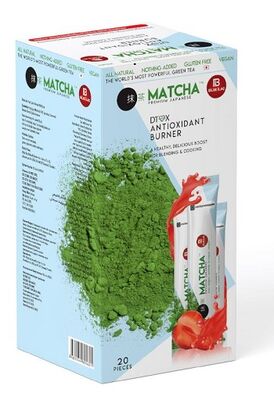 Matcha Çilek Aromalı Detox Burner Form Maça Çayı 20'li - 1
