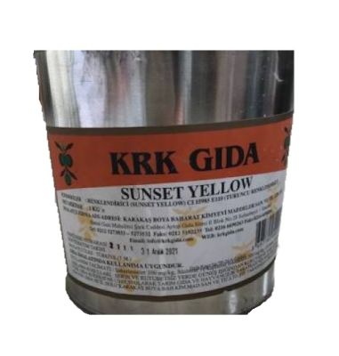 Sunset Yellow Gıda Renklendiricisi (Turuncu) Toz Gıda BoyasıE 110 -1Kg - 2