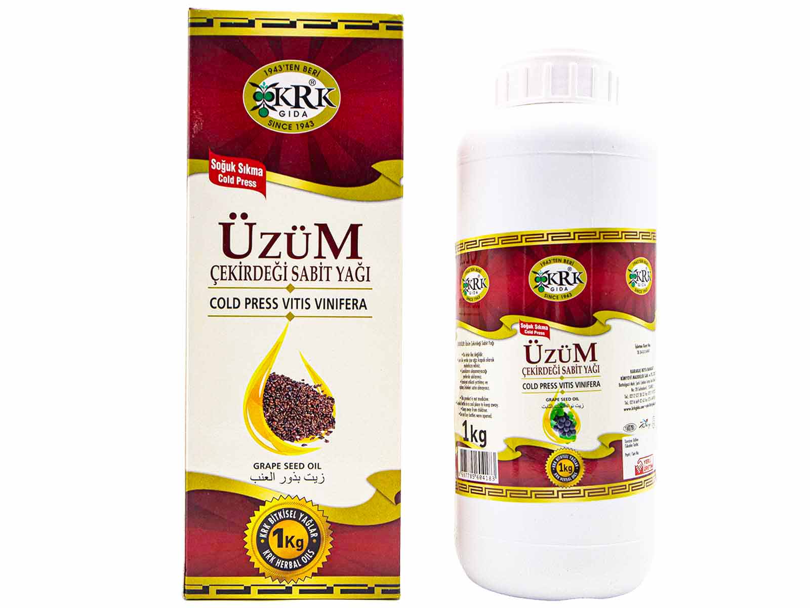 Üzüm Çekirdeği Yağı 1 kg - 1